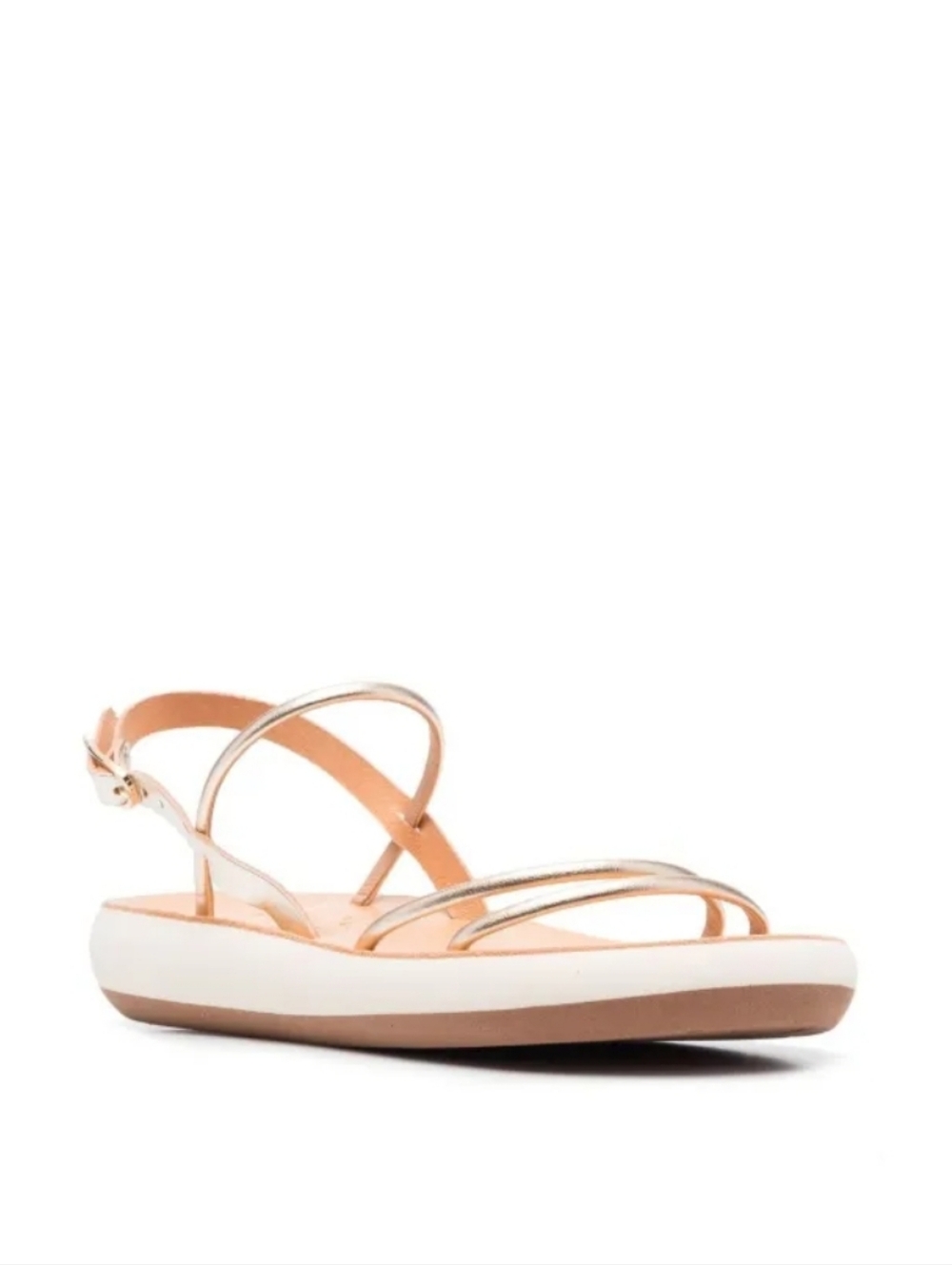 Ancient Greek Sandals Polis Strappy Metallic Gold Size 38